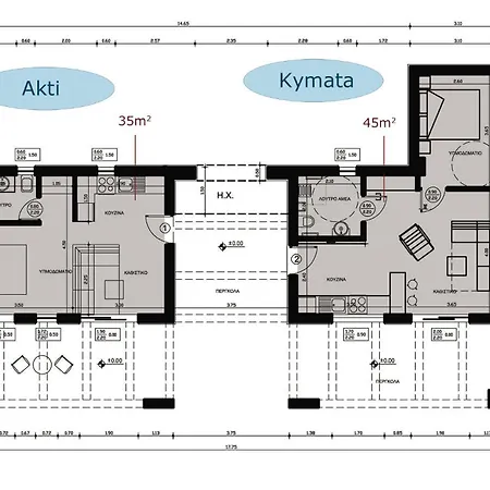 Apartman Alekos Houses-akrotiri Kunópetra