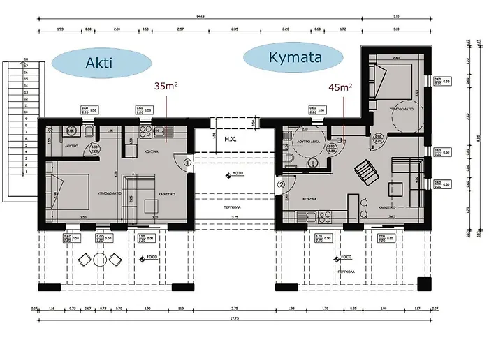 Apartmán Alekos Houses-akrotiri Kounopetra